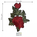تکه دوزی گل اپلیکه حرارتی بدون نگین مدل 010 (گلدوزی یا اپلیکه ی حرارتی)