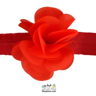 گل حریر ساتن سایز بزرگ قرمز