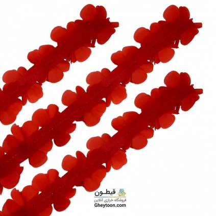 گل حریر ساتن سایز بزرگ قرمز