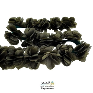 گل حریر ساتن سایز بزرگ سبز ماشی