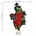 تکه دوزی گل اپلیکه حرارتی بدون نگین مدل 008 (گلدوزی یا اپلیکه ی حرارتی)