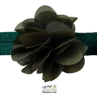 گل حریر ساتن سایز بزرگ سبز ماشی