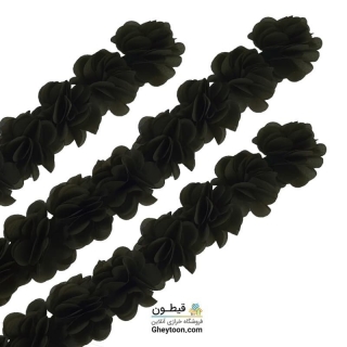 گل حریر ساتن سایز بزرگ سبز ماشی