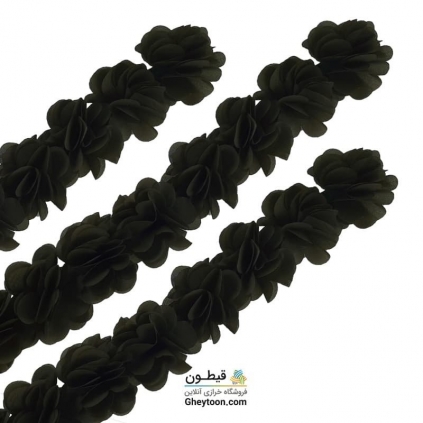 گل حریر ساتن سایز بزرگ سبز ماشی