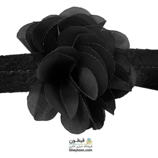 گل حریر ساتن سایز بزرگ مشکی
