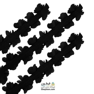 گل حریر ساتن سایز بزرگ مشکی