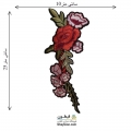 تکه دوزی گل اپلیکه حرارتی بدون نگبن مدل 007 (گلدوزی یا اپلیکه ی حرارتی)