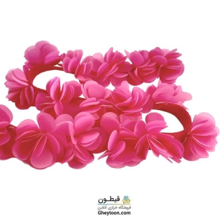 گل حریر ساتن سایز بزرگ صورتی پررنگ