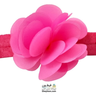 گل حریر ساتن سایز بزرگ صورتی پررنگ