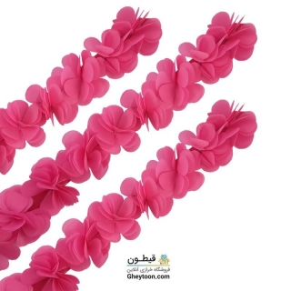 گل حریر ساتن سایز بزرگ صورتی پررنگ