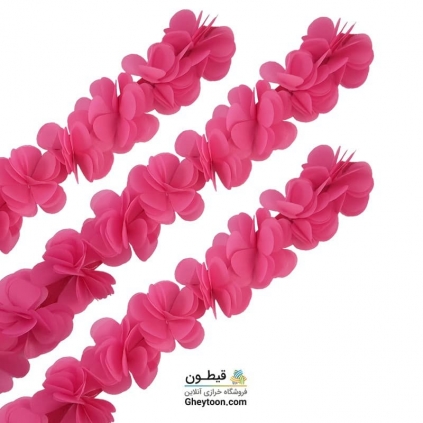 گل حریر ساتن سایز بزرگ صورتی پررنگ