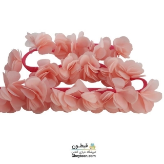 گل حریر ساتن سایز بزرگ صورتی کمرنگ