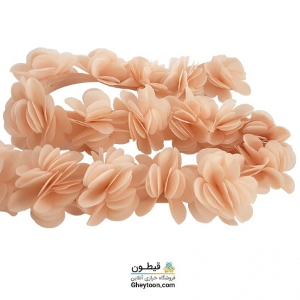 گل حریر ساتن سایز بزرگ کرم روشن
