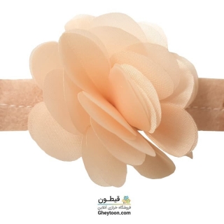 گل حریر ساتن سایز بزرگ کرم روشن