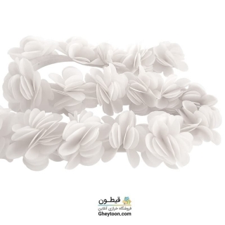 گل حریر ساتن سایز بزرگ سفید