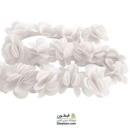 گل حریر ساتن سایز بزرگ سفید