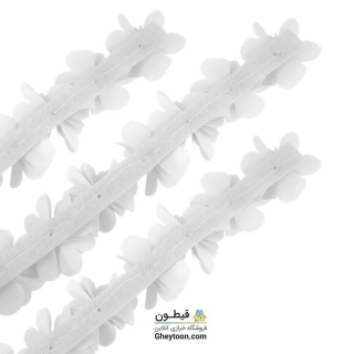 گل حریر ساتن سایز بزرگ سفید