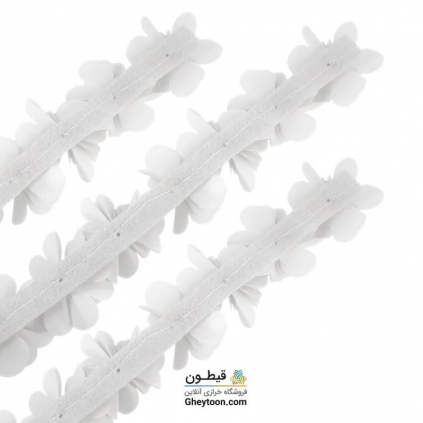 گل حریر ساتن سایز بزرگ سفید