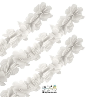 گل حریر ساتن سایز بزرگ سفید