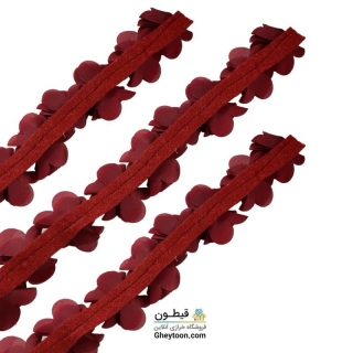 گل حریر ساتن سایز بزرگ زرشکی روشن