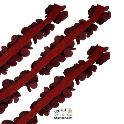 گل حریر ساتن سایز بزرگ زرشکی تیره