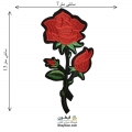 تکه دوزی گل اپلیکه حرارتی بدون نگین مدل 009 (گلدوزی یا اپلیکه ی حرارتی)