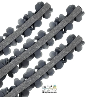 گل حریر ساتن سایز بزرگ طوسی روشن