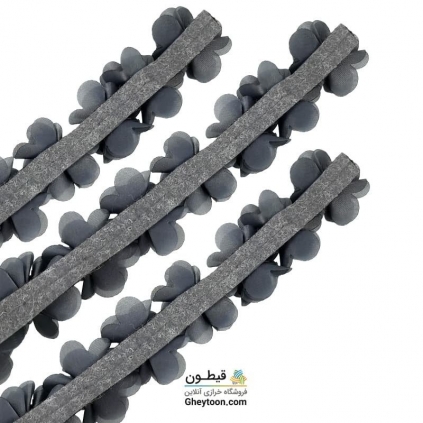 گل حریر ساتن سایز بزرگ طوسی روشن