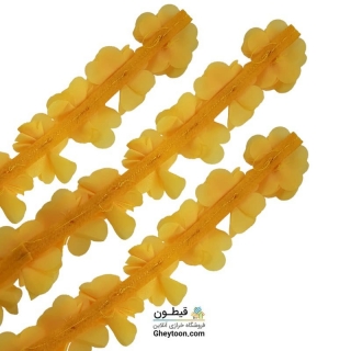 گل حریر ساتن سایز بزرگ زرد