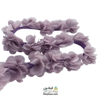 گل حریر ساتن سایز بزرگ یاسی