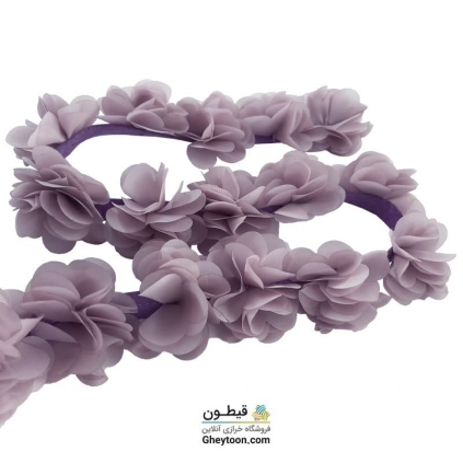 گل حریر ساتن سایز بزرگ یاسی