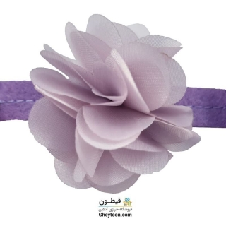 گل حریر ساتن سایز بزرگ یاسی