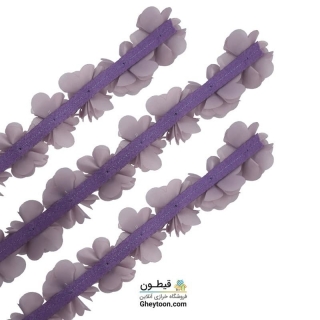 گل حریر ساتن سایز بزرگ یاسی