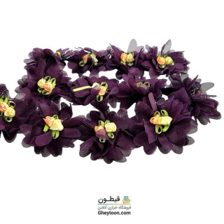 گل حریر شکوفه دار بنفش روشن