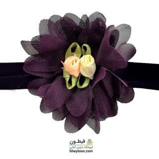 گل حریر شکوفه دار بنفش روشن