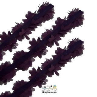 گل حریر شکوفه دار بنفش روشن