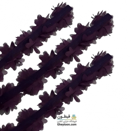 گل حریر شکوفه دار بنفش روشن