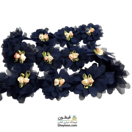 گل حریر شکوفه دار سرمه ای