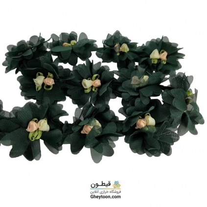 گل حریر شکوفه دار سبز تیره