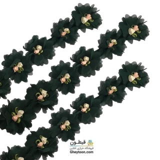 گل حریر شکوفه دار سبز تیره