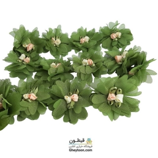 گل حریر شکوفه دار سبز روشن