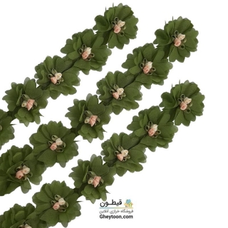 گل حریر شکوفه دار سبز روشن