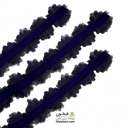 گل حریر شکوفه دار بنفش تیره