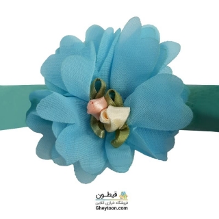 گل حریر شکوفه دار آبی روشن