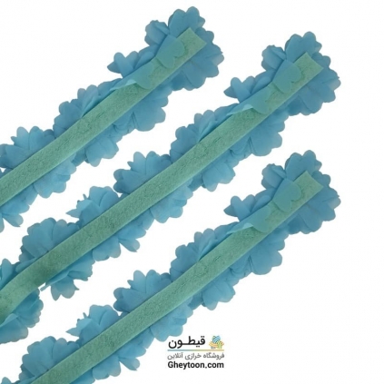 گل حریر شکوفه دار آبی روشن