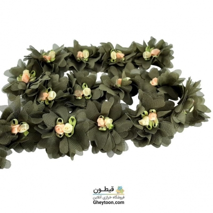 گل حریر شکوفه دار سبز ماشی