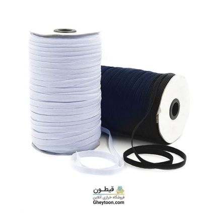 کش یک سانتی متری سفید و مشکی