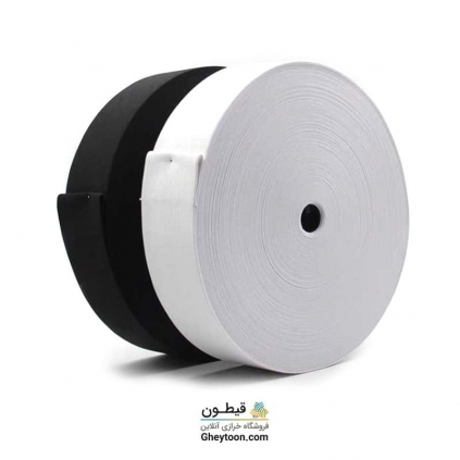 کش دو سانتی متری سفید و مشکی