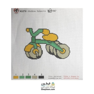 شماره دوزی طرح دوچرخه