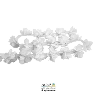 گل حریر جنس حریر سایز کوچک سفید
